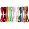 ANDSHUAI 12 Colori Filo di Cotone Cerato,10m,Ø 1 mm,Cavo in Poliestere Twist per Cucire,per Fai da Te,la creazione di Gioielli,Artigianato