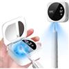 TECKZOON Sterilizzatore per Spazzolino UV da Parete con Ventilazione, Ricaricabile USB, Senza Forature, Doppia Modalità e Display - per Bagno e Viaggio