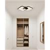 Sky angle Plafoniera LED da Incasso Lampadario da Soffitto - Nero Moderno 4000 K Luce Naturale per Soggiorno, Corridoio, Camera da Letto, Cucina e Studio