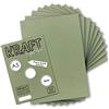 Neuser Papier - 50 fogli di carta kraft vintage, colore: verde, DIN A5, 21 x 14,8 cm, 240 g/m², carta riciclata naturale, 100% ecologica, per bricolage e fai da te