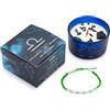 Ancient Wisdom Candela Segni Zodiacali con Gemme, Lievemente Profumata, Bracciale Incluso, Idea Regalo Natale, Compleanno, Donna, Uomo, Festa della Mamma, Festa del Papà (Bilancia)