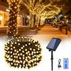 Hopelit Catena Luminosa Solare per Esterni, 30 m 300LED Bianca Calda Luci da Esterno Giardino con Telecomando e timer, 8 Modalità, Catena Luminosa Esterno per Pergolato da Giardino, e Natale