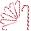 DAHI 32 Pz Glitterati Decorazioni per albero di Natale, Bastoncini di Zucchero Natalizi, Plastica Candy Cane Decorazioni, da Appendere, Caramelle Albero di Natale (rosso Bianco, 12cm)