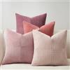 Topfinel Fodera per Cuscino 40x40cm Gradiente Rosa 4 Pezzi Forma del Mulino a Vento Copricuscini in Velluto a Coste Copricuscino per Divano Cuscino Deco per Divano Camera da Letto Soggiorno