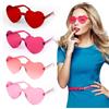 WEDNOK 8 pezzi Occhiali da sole a forma di cuore rosa, Occhiali da sole a forma di cuore, Occhiali da sole a cuore da donna, per i regali della festa di compleanno, festa di carnevale a tema danza