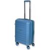 Valigeria.shop Valigia ORMI 55x40x20cm Legera Idoneo Raynair Trolley Espandibile Rigido in ABS Bagaglio a Mano da Cabina Seratura a Combinazione Luchetto Americano TSA 8 Ruote (Celeste)