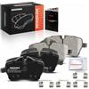 Frankberg Set di pastiglie dei freni incl. 4x Pastiglie dei Freni Anteriore Compatibile con M.i.n.i R.o.a.d.s.t.e.r R59 M.i.n.i Countryman R60 M.i.n.i R56 Replace# 34116778320