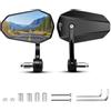 KAOLALI Specchietti Moto Specchietto Retrovisore Manubri E24 Omologati | 2 Pezzi Alluminio Specchietti Retrovisore Moto, Universale Specchietto Laterale per Manubrio Ø 13-20mm, per Motociclo Scooter