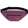 FIT&FUN Marsupio Uomo Donna Unisex, Marsupio Impermeabile, con 4 Tasche con cerniera e foro per jack di cuffie, Cintura Regolabile, Allenamento all'aperto, Escursionismo, Città. (Borgogna)