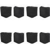DOITOOL 8pezzi Copripiedi Antiscivolo Per Scale Pieghevoli Gomma Protezione Per Piedi Scala Stabilizzatori Per Scale Telescopiche Herringbone Design Rettangolare Per Maggiore Sicurezza