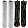 FILTERIST (4 Pezzi) Omni S1 Pro Spazzole a Rullo di Ricambio Compatibili con l'Aspirapolvere Robot Eufy Omni S1 Pro, Kit di Accessori per Spazzole Principali, 2 Spazzole a Rullo in Gomma, 2 Mop a Rullo
