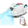 YARDCARE M800Plus Robot Tagliaerba senza filo Perimetrale Max 800m²,Posizionamento GPS + Navigazione con Visione AI,Taglio a forma di U,Retour Station de Recharge+APP,Evitamento Preciso Degli Ostacoli