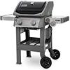 Weber Barbecue a gas Spirit II E-220 GBS Nero Piano cottura Laterale BBQ da giardino