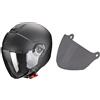 Generico Casco Jet Scorpion Exo-city II Solid Matt Black + visiera Scura in omaggio (M)