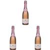 LaCheteau - Cremant de Loire Pink Edition - Spumante Rosato Brut, metodo tradizionale (1 x 0,75 l) (Confezione da 3)