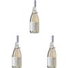 Zaccagnini Tralcetto Vino Dealcolato Bianco - Senza Alcol - Bottiglia 750 ml - Fresco, Fruttato, Leggero (Confezione da 3)
