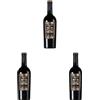 Borgo del Mandorlo Nero d'Avola Sicilia DOC Riserva - Vino Rosso Italiano - Bottiglia 750 ml - 14% Vol - Intenso, Avvolgente e Strutturato (Confezione da 3)