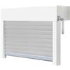 Schellenberg 39046 - Set di tapparelle per finestre, sistema di tapparelle in PVC, 80 x 50 cm, bianco/grigio, accorciabile in altezza, larghezza, con isolamento EPS e accessori per il montaggio fai da