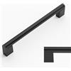 Amerdeco 5 pezzi Maniglie per Mobili da Cucina Nero Maniglie cucina Distanza fori 256 mm armadietti in acciaio inossidabile per mobili da cucina Decorazioni per la casa