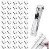 DHWEKU spillatrice ufficio Clam Clip Dispenser Push Stapler Creativo Stapler Distributore di Pinze Con 50 Clip di Ricarica per il Fissaggio di Documenti Rilegatura di Carta Foglie Cellulari per Scuola