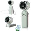 Gonggi Ventilatore portatile e portatile, 3 in 1, pieghevole, mini ventilatore elettrico con 5 velocità, ricaricabile tramite USB, portatile, portatile, portatile, per donne e uomini, per attività