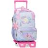 Enso New Vibes Zaino per bambini, zaino per la scuola, in poliestere, doppie ruote girevoli multidirezionali, molteplici modalità di utilizzo, blu