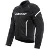 DAINESE - Air Frame 3 Tex Jacket, Giacca da Moto Estiva in Tessuto, con Fodera Antivento, Nero/Bianco, 52