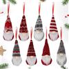 Esportic Set di 8 Gnomi Natalizi, Gnomo di Natale, Gnomi Scandinavi Tomte Fatti a Mano per Decorare la casa, Babbo Natale Bambola Ornamenti da Appendere, Decorazioni Natalizie Vacanza Presente