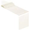 Wambere 2 runner da tavolo, 30 cm x 275 cm, delicato nastro in raso, per sala da pranzo, feste, vacanze, matrimoni, decorazioni per occasioni speciali, bianco avorio