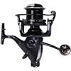 HiUmi Mulinelli da pesca alla carpa 8000 9000 10000 Esca Runner Big Free Runner Doppio Freno Alimentatore 12+1 Cuscinetto a sfera Mulinello da pesca Spinning (THOR8000)