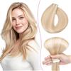 SEGO Pro Extension Biadesive Capelli Veri 10pz 35cm #18/613 Biondo Cenere/Biondo Chiarissimo Capelli Umani Remy Extension Capelli Veri Biadesivo Tape in Hair Extension (10g)