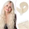 SEGO Pro Extension Capelli Veri Biadesivo 20pz 35cm #70 Bianco Chiarissimo Extension Biadesive Capelli Umani Remy Tape in Human Hair Extension (20g)