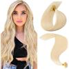 MY-LADY Extension Capelli Veri Cheratina 25 Ciocche 20g 35 cm Biondo Capelli Umani Remy Lisci Naturale Keratin U Tip Human Hair Extensions #613