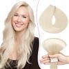 SEGO Pro Extension Capelli Veri Biadesivo 10pz 40cm #70 Bianco Chiarissimo Extension Biadesive Capelli Umani Remy Tape in Hair Extension (15g)