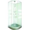 ONDÉE ONDEE - Cabina doccia idromassaggio AMELIA - Porta scorrevole - Grigio - quadrante 80cm