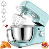 Facelle Impastatrice Planetaria, Facelle 1300W 10 Velocità con Impulso Planetaria Professionale, Impastatrice Planetaria Offerta con Vasca in acciaio inox da 5,5L, Gancio Impastare, Flat beater e Frusta (Blu)