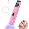 Lunaanda Lampada UV LED Unghie,Lampada LED per Manicure, Commutabile Tra 20 e 60 Secondi, Lampada per Manicure, Comoda da Tenere in Mano, Ricaricabile