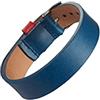PIENOSOLE Bracciale da Uomo in Vera Pelle con Chiusura Regolabile in Acciaio Inossidabile - Made In Italy e Sostenibile - Fatto a Mano - Confezione Regalo Esclusiva in Carta Ecologica
