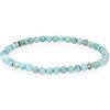 Lebensquelle Plus Mini bracciale a sfera | 4 - 5 mm | bracciale con pietre preziose, 19 cm, Gemma, Cristallo di rocca