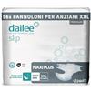 Dailee Slip Maxi Plus XXL - 96x Pannoloni Per Anziani Notte Super Assorbenti - 4 Confezioni da 24 Pezzi, Assorbenza 9 Gocce - Pannoloni per Anziani a Mutandina