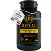 ROYAL NUTRACEUTICI Magnesio Bisglicinato 300 mg + Vitamina B12 B6 B1 | Forma Chelata e Alta Biodisponibilità | Energia, Sistema Nervoso, Muscoli | 180 Capsule Vegan | Made in Italy ROYAL NUTRACEUTICI