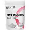 Luto Supplements Myo-Inositolo in polvere, 100% puro inositolo in polvere, dosaggio giornaliero da 2000 mg, 250 g, vitamina B7, insapore, solubile, senza additivi inutili LUTO Supplements