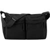 HAIWILL Borsa a tracolla da donna di medie dimensioni, in nylon, da 15 pollici, borsa per computer portatile, borsa a tracolla per lavoro, clinica, università, viaggi, Nero