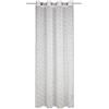 Gardinia Sehlbach Tenda pronta per l'uso con occhielli, Ricamo effetto filato, Bianco, 135 x 245 cm, Ricamo elegante, Traslucido, Montaggio facile, Personalizzabile