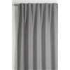 Gardinia Sehlbach Tenda pronta per l'uso con fettuccia, Dimout uni, Grigio, 140 x 175 cm, A risparmio energetico in inverno, Termoresistente in estate, Opaco, Drappeggio perfetto, Eleganza senza tempo