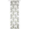 Gardinia Sehlbach Tenda pronta con fettuccia, Stampa floreale all-over, Tortora, 135 x 245 cm, Opaca, Traslucida, Certificato Oeko-Tex, Personalizzabile, Nastro integrato