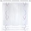 Gardinia Sehlbach Tenda romana in voile ricamato, Bianco, 80 x 120 cm, Regolabile in altezza, Design senza tempo, Traslucido, Fissaggio facile, Certificato Oeko-Tex