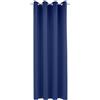 Gardinia Sehlbach Tenda pronta per l'uso con occhielli, Dimout uni, Blu, 140 x 245 cm, A risparmio energetico in inverno, Termoresistente in estate, Opaca, Certificato Oeko-Tex, Eleganza senza tempo