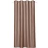 Gardinia Sehlbach Tenda pronta per l'uso con fettuccia, Texture lucida oscurante, Marrone, 135 x 175 cm, A risparmio energetico in inverno, Termoresistente in estate, Fonoassorbente, Certificato Oeko-Tex