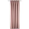 Gardinia Sehlbach Tenda pronta per l'uso con fettuccia, Dimout uni, Rosa, 135 x 245 cm, A risparmio energetico in inverno, Termoresistente in estate, Facili da applicare, Coprenti, Drappeggio perfetto